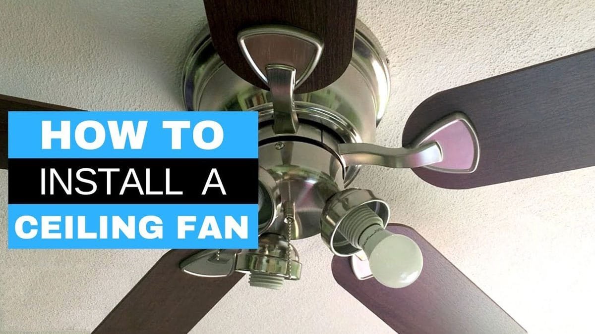 How to Install a Harbor Breeze Ceiling Fan