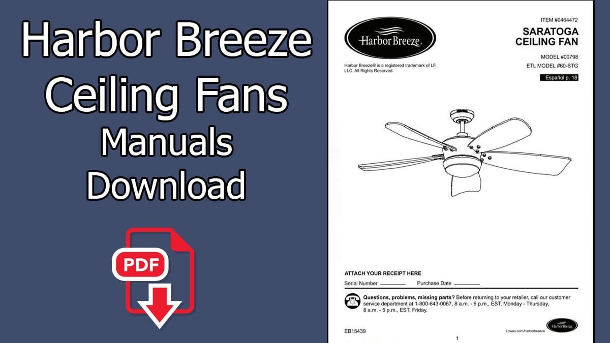 Harbor Breeze Ceiling Fan Manuals